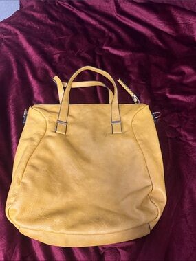 Urban Expressions Mustard Yellow Leather Tote